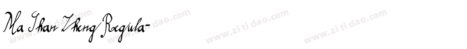 Ma Shan Zheng Regula字体转换